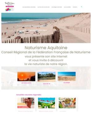 La Région Aquitaine de Naturisme , délégation de la Fédération Française de naturisme -page de secours , est h