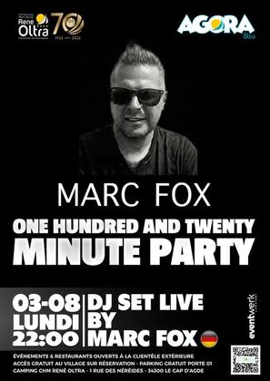 120 MINUTES DE SON NON-STOP 🎧 Le lundi 3 août à 22h, le DJ allemand Marc Fox prend les commandes de l’Agora po