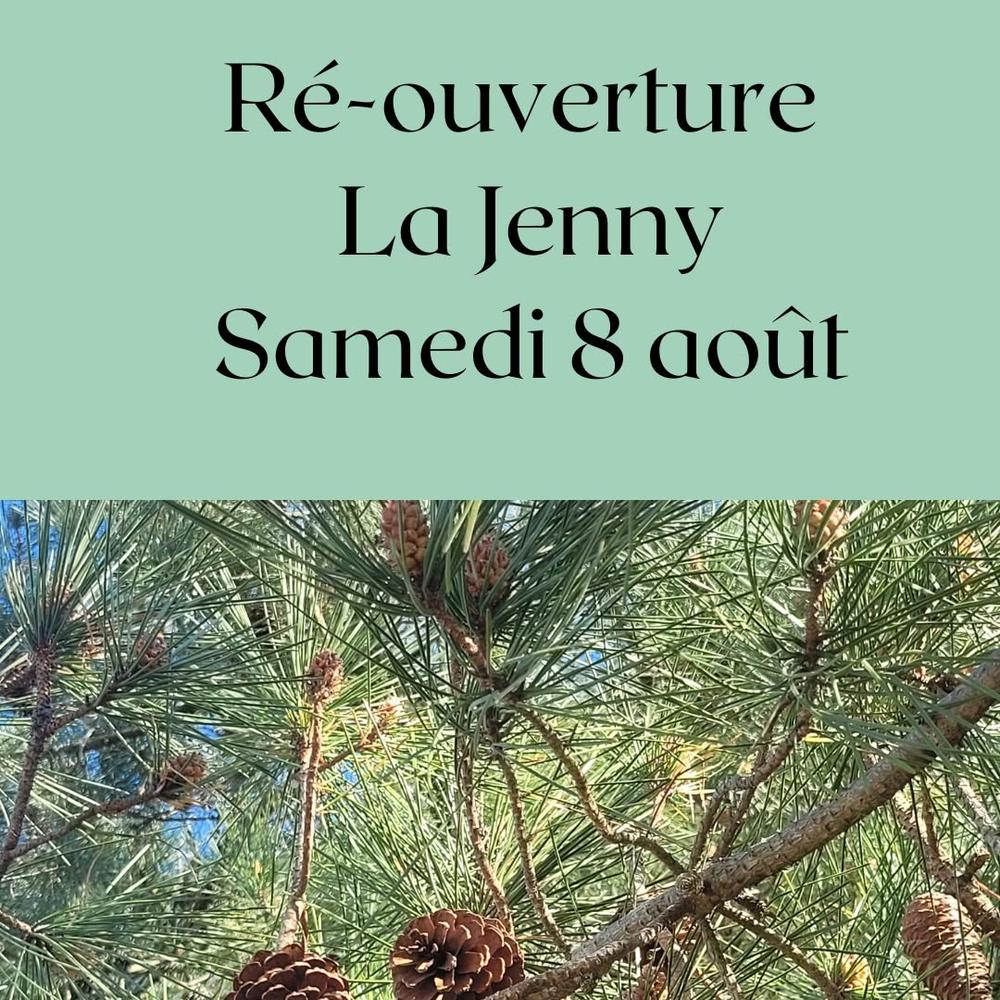 🌿 La Jenny rouvre ses portes le samedi 8 août ! 🌿 Vous retrouverez le Village intact, tout comme la route d'accès. Il n'y a ni fumée, ni ode