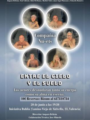 La compañía de teatro nudista Nu-ets tiene el gusto de invitaros a la representación de la obra "entre el ciel
