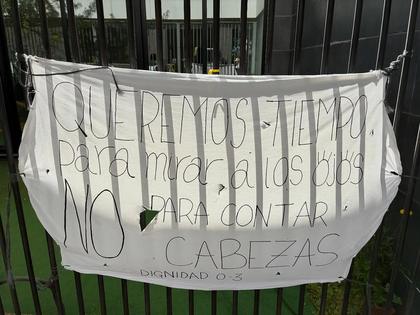 Durante la celebración de la Asamblea anual de ConBici nos prestaron para dormir la escuela infantil Campanill