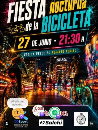 Compartimos la convocatoria de marcha nocturna de Coslada en Bici Más información en su Instagram. @cosladaenb