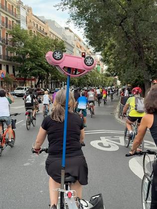 #Copbikeride @conbicired Bicifestacion para recibir a los miembros del grupo camino de la Cop31 en Turquía.