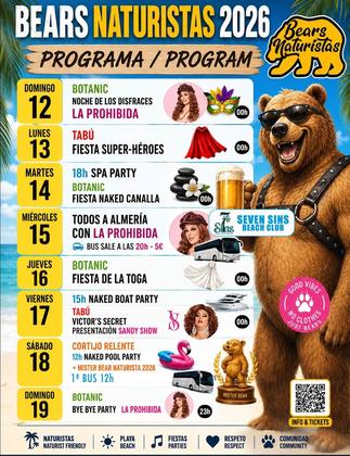 Programa BEARS NATURISTAS 2026