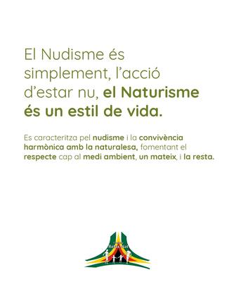 🧘🏻‍♀️ El naturisme és molt més que el nudisme No es tracta només de no portar roba. És una manera de viure i d