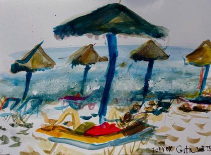 Beautiful Day …. On Torrox Costa and Cantarrijan Beach … we arrived to our wedding on that pedalo… #torroxcost