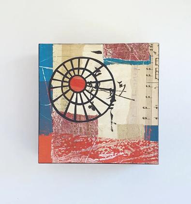 This piece from my @chateaulaurens.agde series, inspired by the striking window in the laboratory. Its unusual