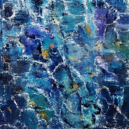 Myriade De l'Artiste Peintre M. St-Luc Huile sur toile 60x60cm Renseignements au 07 84 10 59 42 #montalivet #v