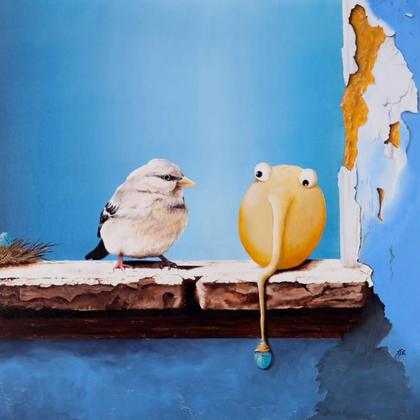 Non, non c'est pas moi ! De l'artiste peintre JF Rousselot Huile sur toile 60x60cm Renseignements au 07 84 10 