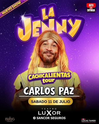 😂🔥 Se viene una noche para reír sin parar en Villa Carlos Paz… Llega La @lajennyshow con su explosivo Cachical