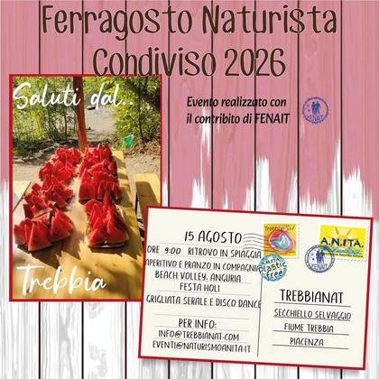 Ferragosto Naturista Condiviso 2026 Link in bio > #eventi / #party #events #italia #italy #evento #eventplanne