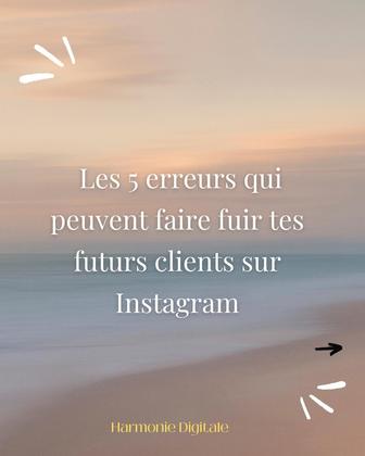 Ton profil Instagram est une véritable vitrine. Avant de te contacter, tes futurs clients observent ton profil