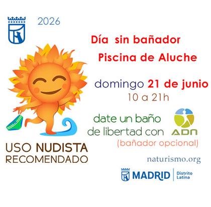 ¡Hola! ☀️ Este domingo 21 de junio, Día sin bañador en las piscinas de Aluche. Madrid. ⚠️LAS ENTRADAS VUELAN ⚠